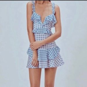 for love & lemons dixie ruffle dress
